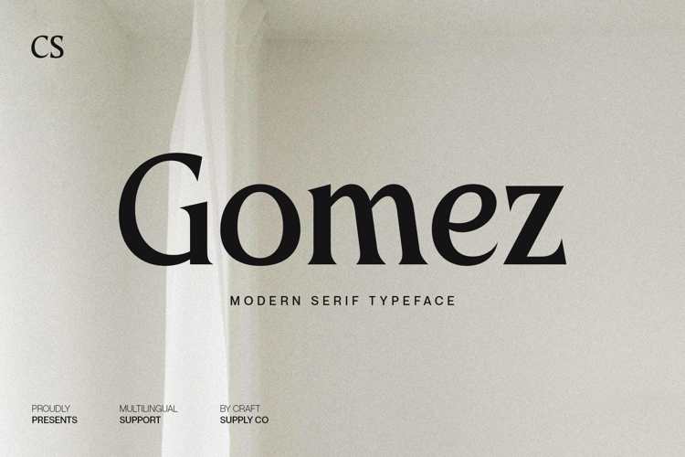 CS Gomez Font website image