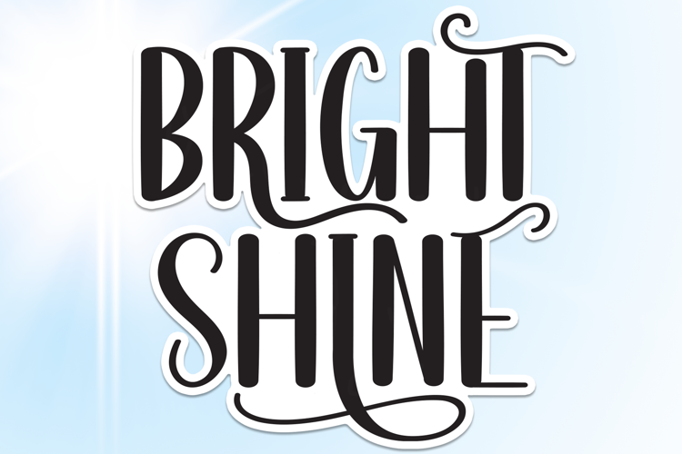 Bright Shine Font website image