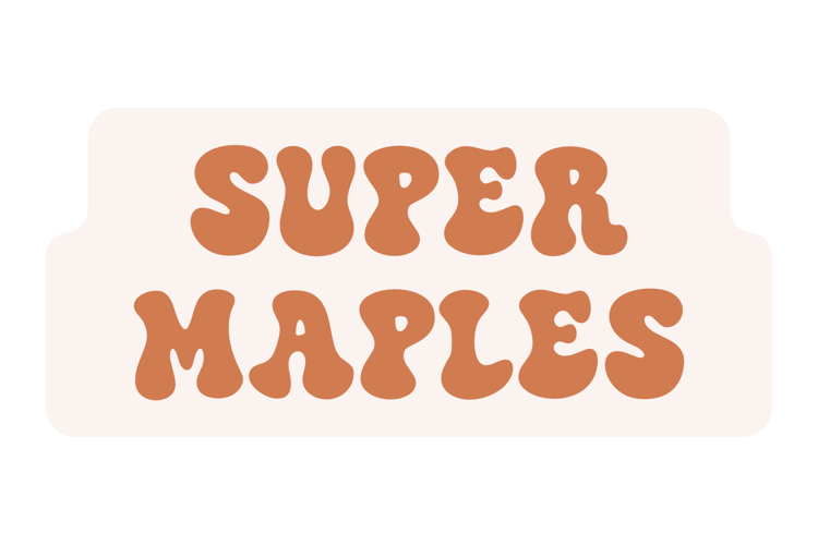 Super Maples Font website image