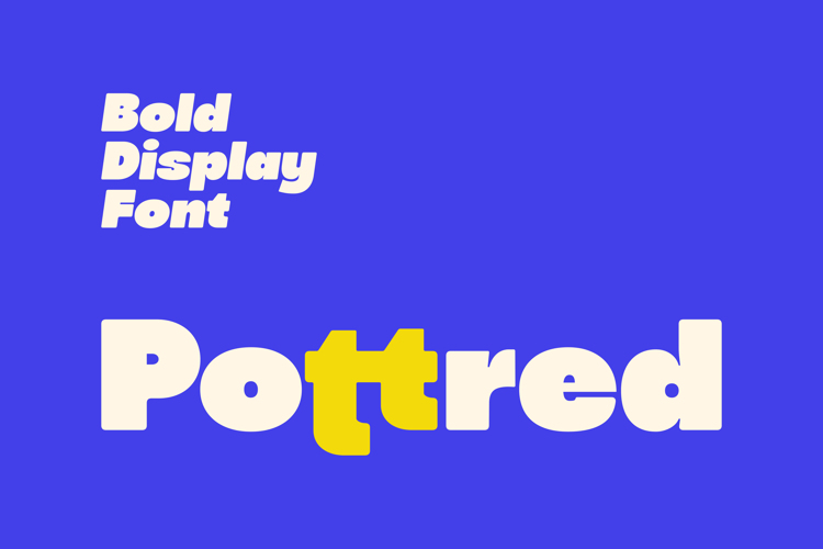 Pottred Font website image