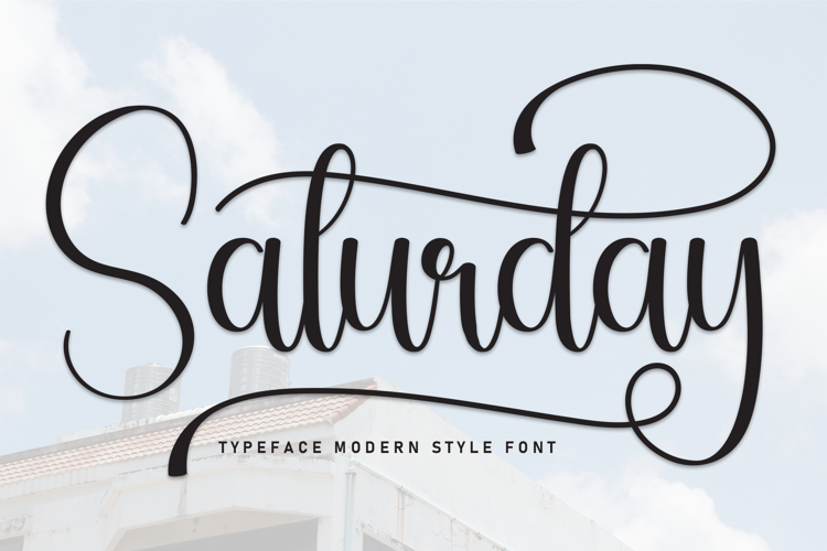 Saturday Font website image