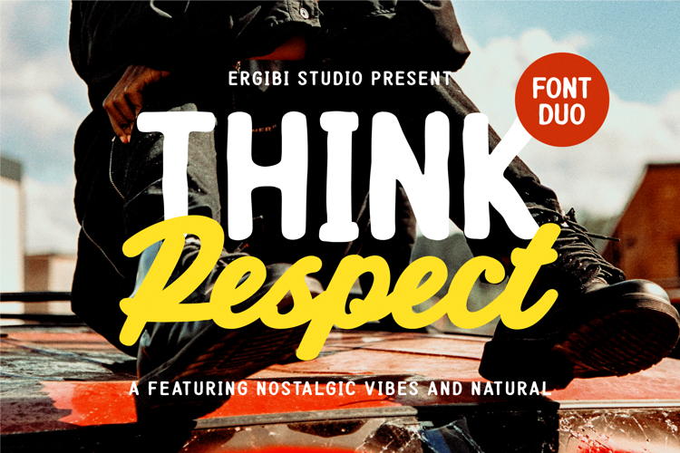 Think Respect Font website image