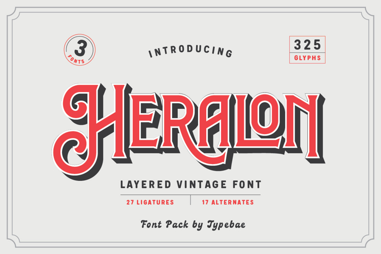 Heralon Font website image