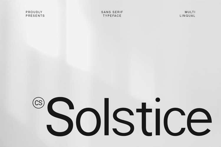 CS Solstice Font website image
