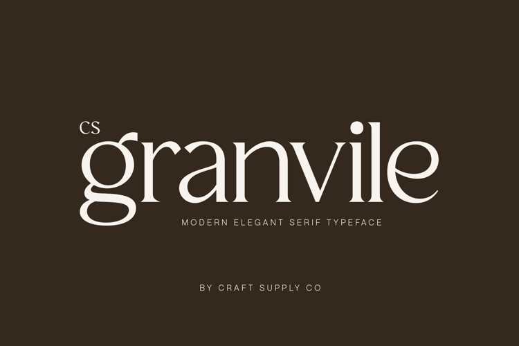CS Granvile Font website image