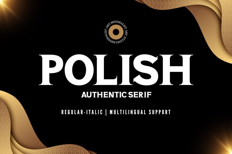 POLISH Font website image