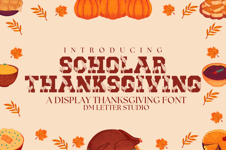 Scholar Thanksgiving Font website image