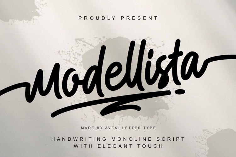 Modellista Font website image