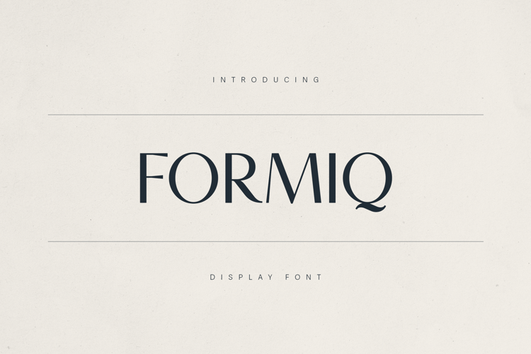 Formiq Font website image