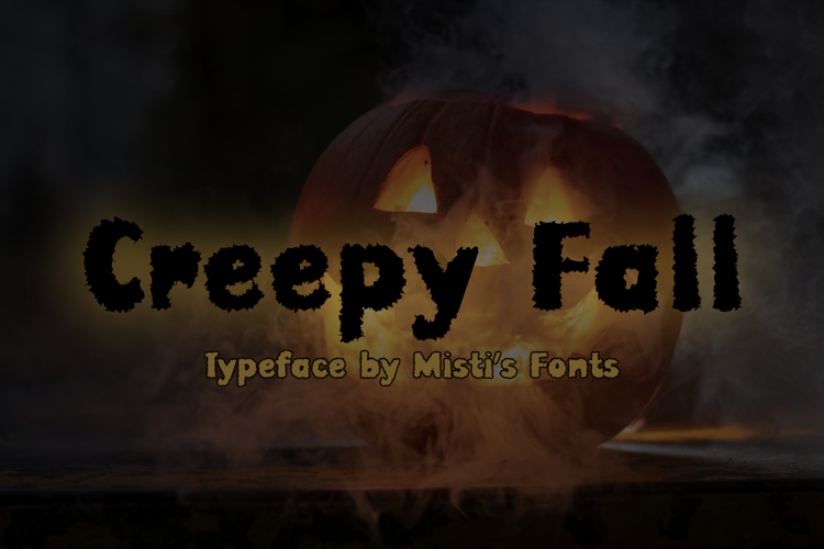 Creepy Fall Font website image