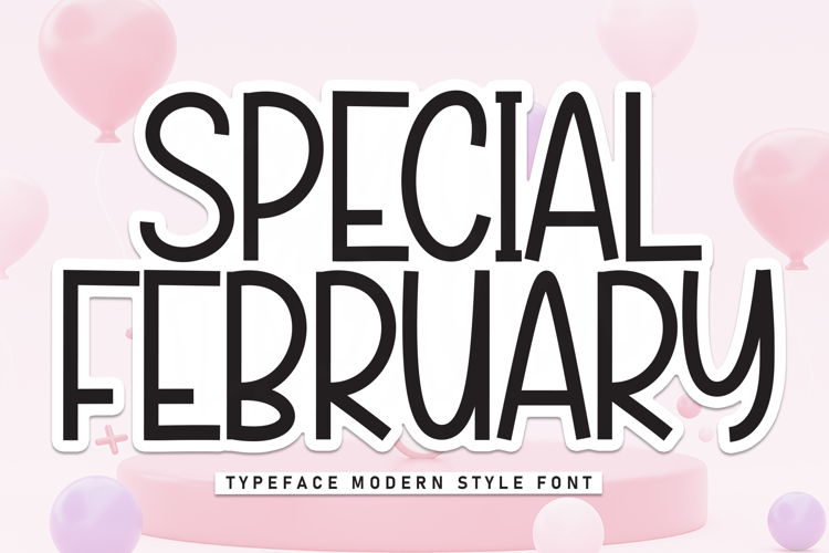 Special February Font website image