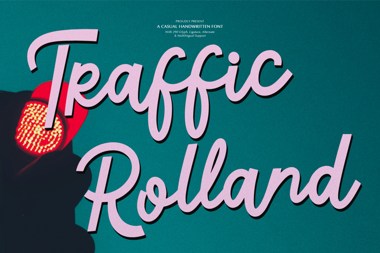 Traffic Rolland Font website image