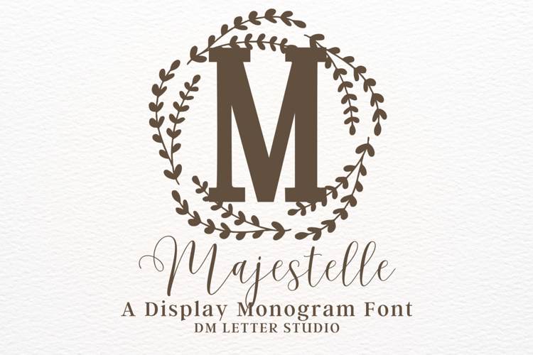 Majestelle Monogram Font website image