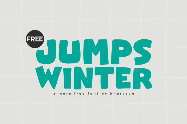 Jumps Winter Font website image