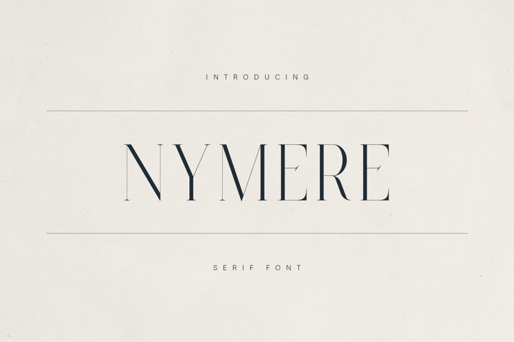 Nymere Font website image