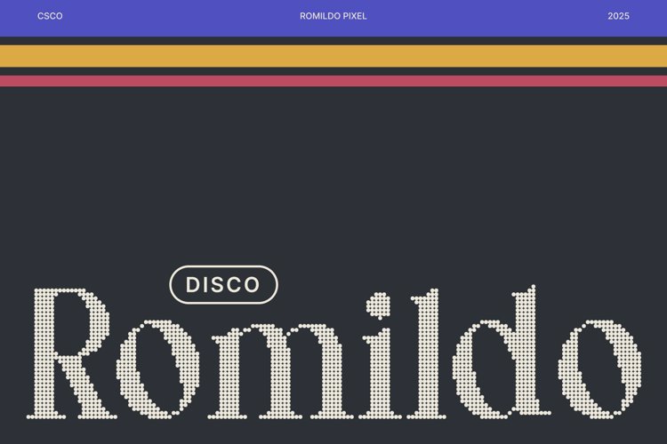 Romildo Disco Font website image