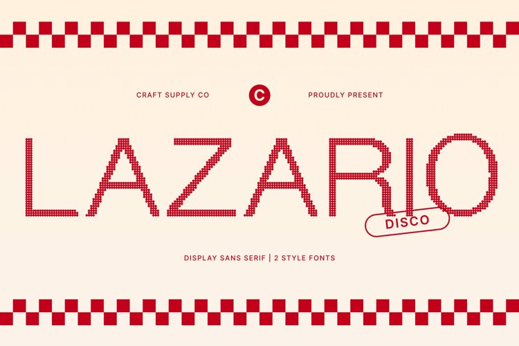 Lazario Disco Font website image