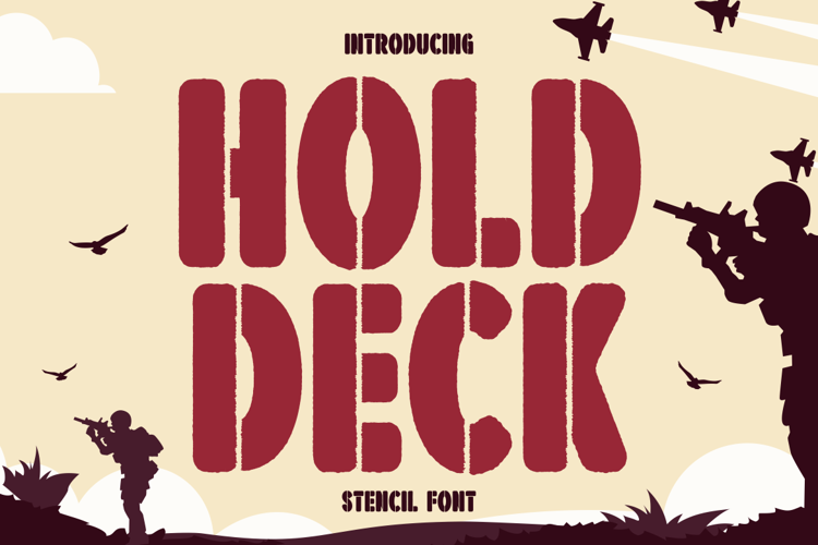 Hold Deck Font website image