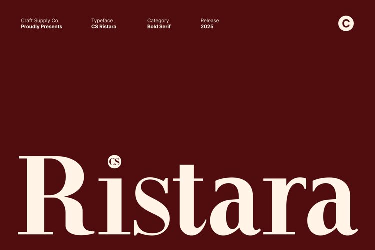 CS Ristara Font website image
