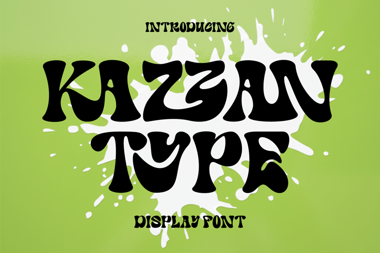 Kazzan Type Font website image