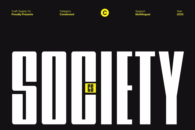 CS Society Font website image