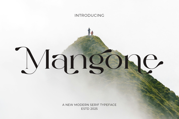 Mangone Font website image