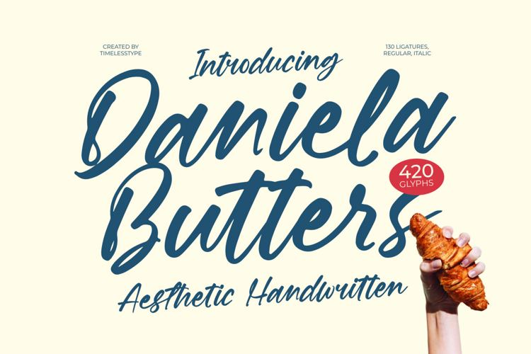 Daniela Butters VERSION Font website image