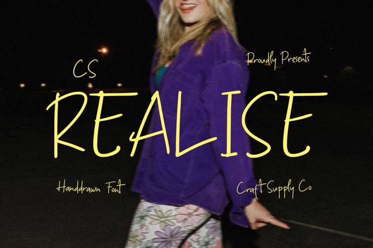 CS Realise Font website image
