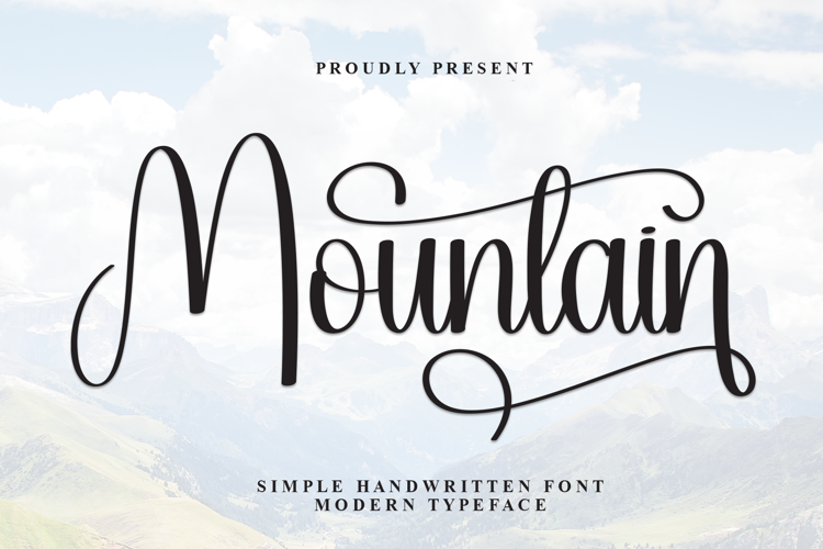 Mountain Font website image