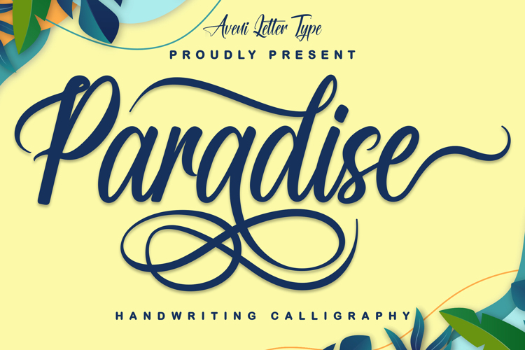 Paradise Love Font website image