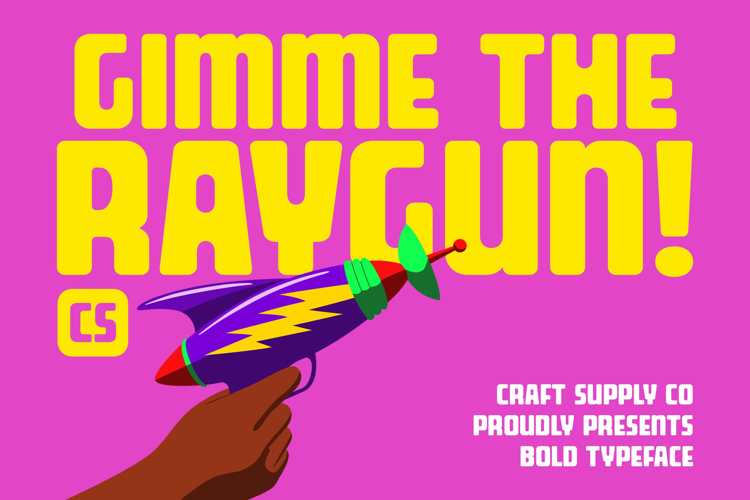CS Raygun Font website image