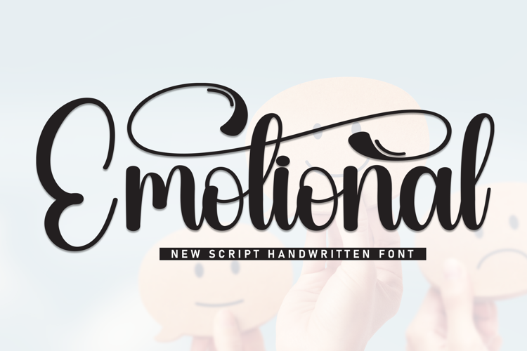 Emotional Font website image