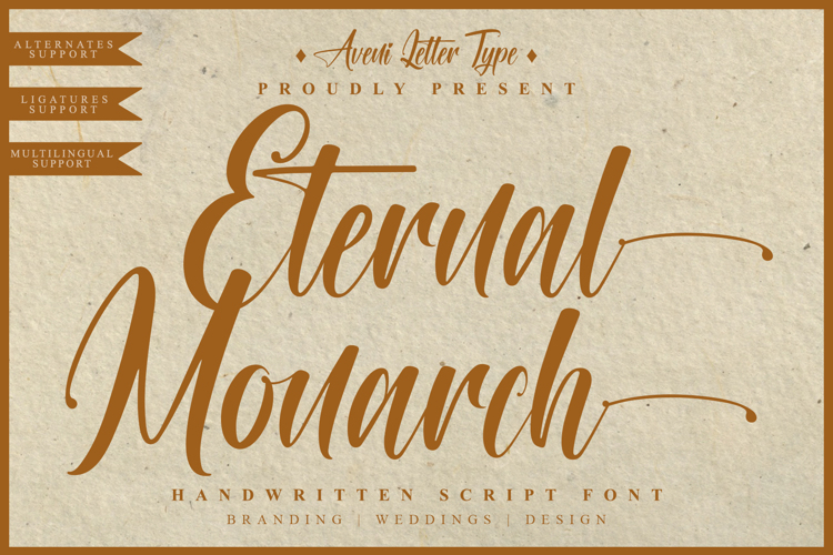 Eternal Monarch Font website image