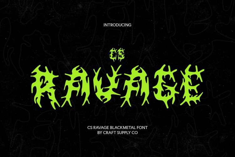 CS Ravage Font website image
