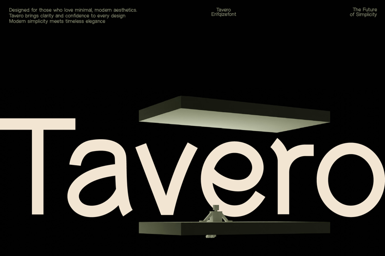Tavero Font website image