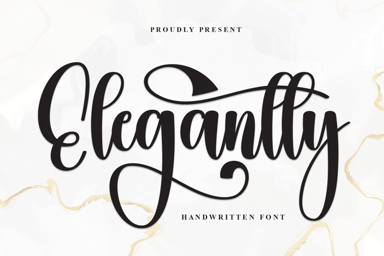 Elegantly Font website image