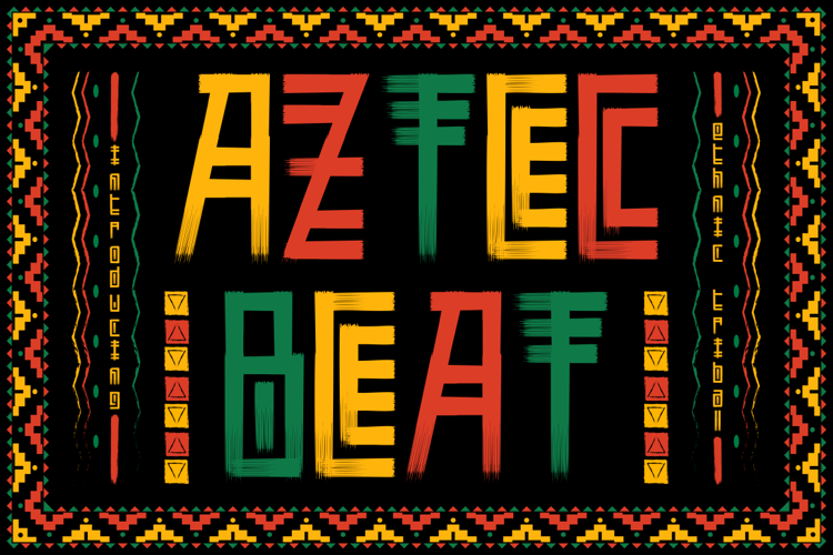 Aztec Beat Font website image
