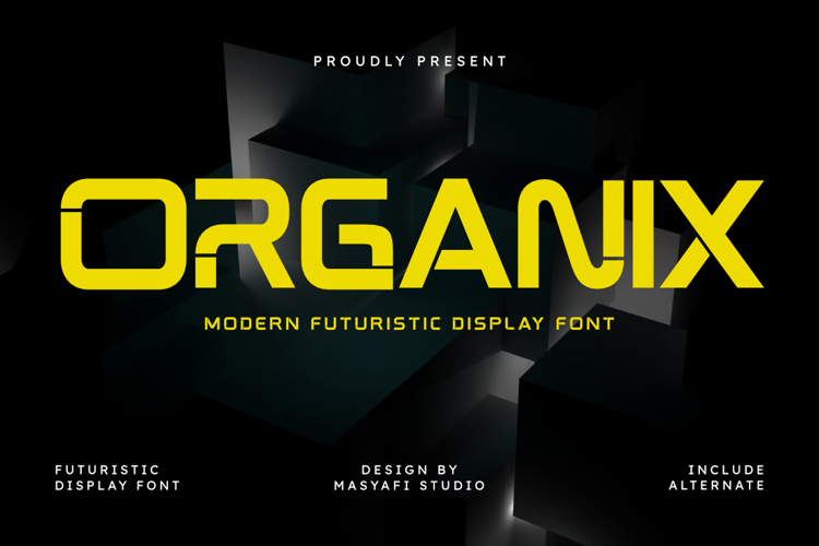 Organix Font website image