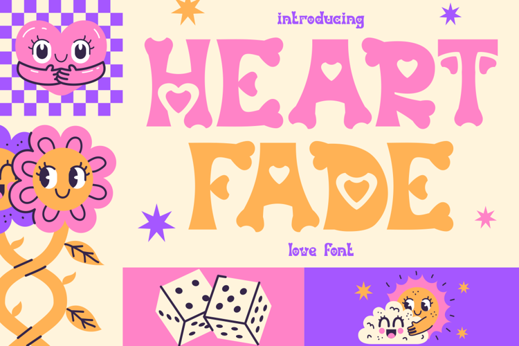 Heart Fade Font website image
