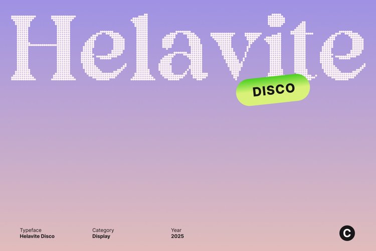Helavite Disco Font website image