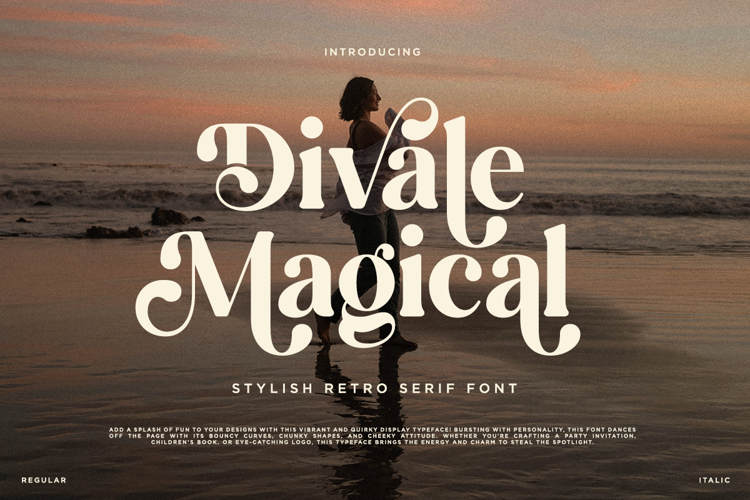 Divale Magical Font website image