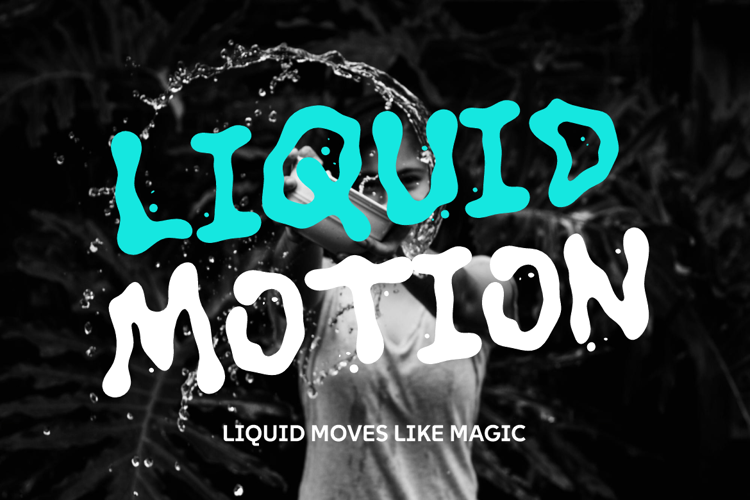 Blue Soak Font website image