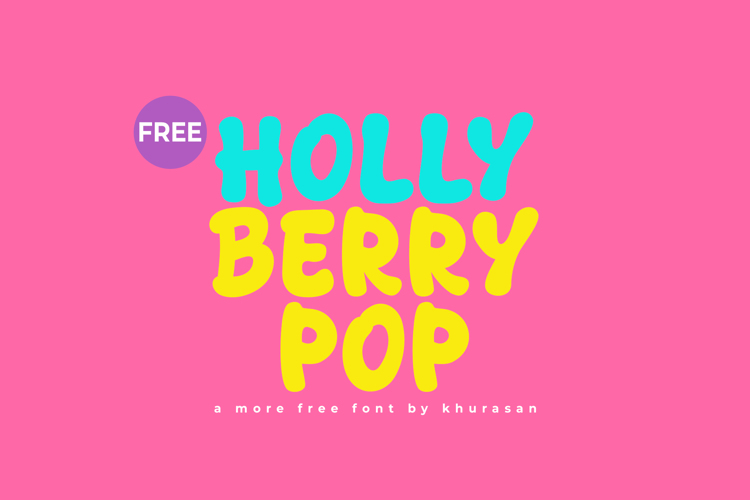 Holly Berry Pop Font website image