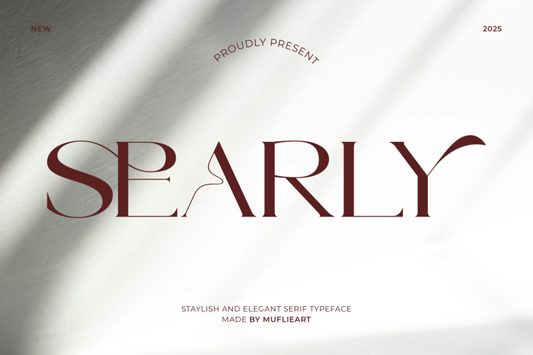 Searly Font website image