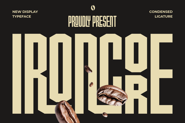 Ironcore Font website image