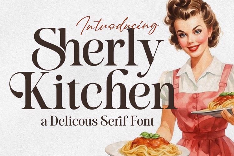 Sherly Kitchen Font website image