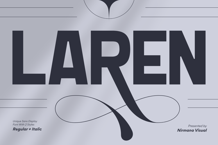 Laren Modern Font website image