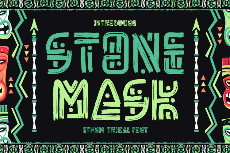 Stone Mask Font website image