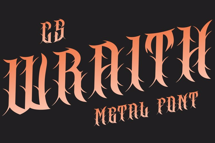 CS Wraith Font website image