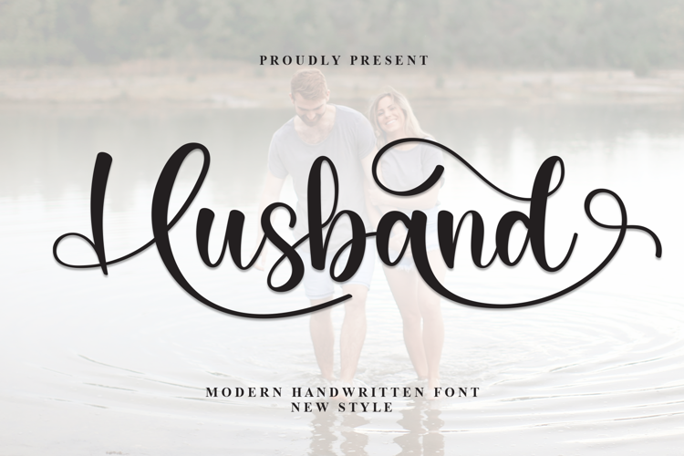 Husband Font website image